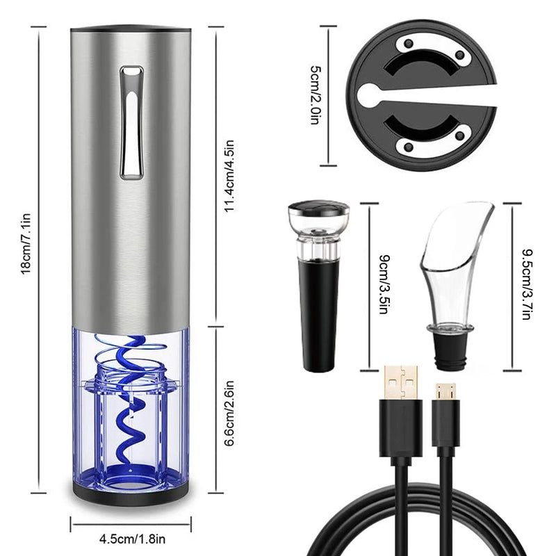 Conjuntos De Abridores Elétricos De Garrafas De Vinho