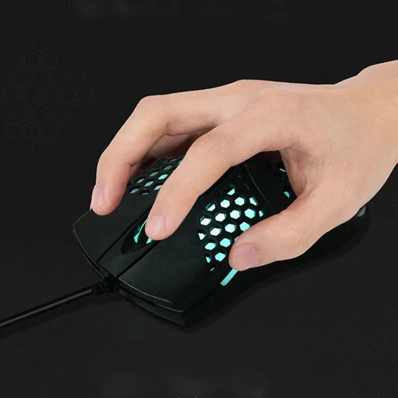 Mouse Óptico RGB Com Fio Usb